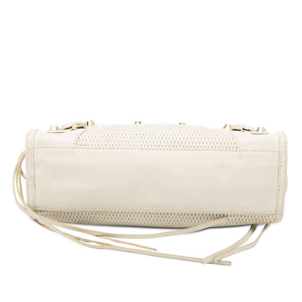 Balenciaga Mini Perforated Leather Motocross Classic City Satchel - 3