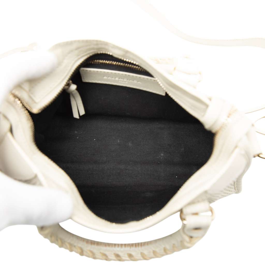 Balenciaga Mini Perforated Leather Motocross Classic City Satchel - 4