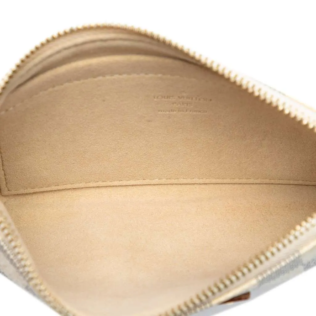 Louis Vuitton Damier Azur Pochette Milla MM White Good - Model View