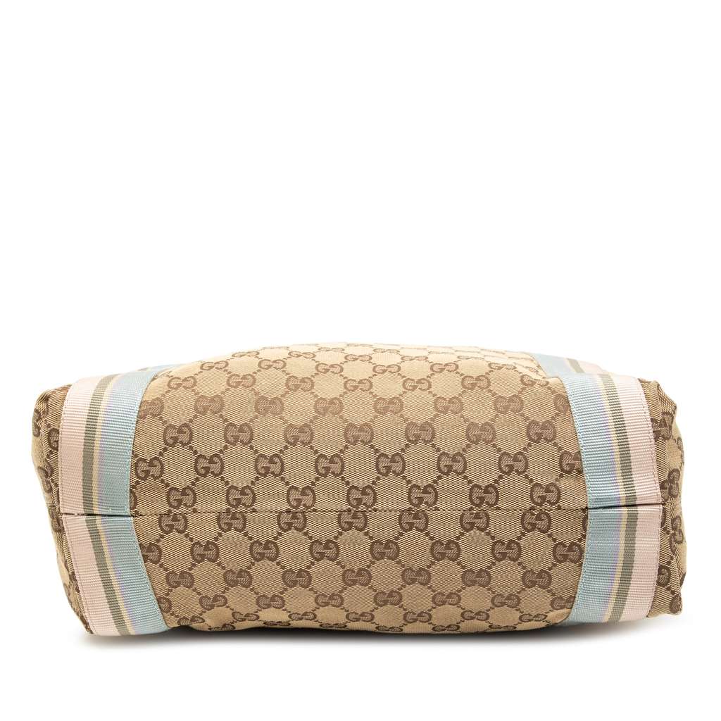 Gucci GG Canvas Web Tote - 3