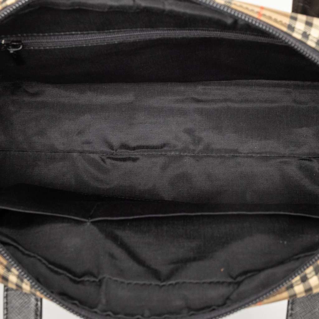 Burberry Haymarket Check Canvas Shoulder Bag - 4