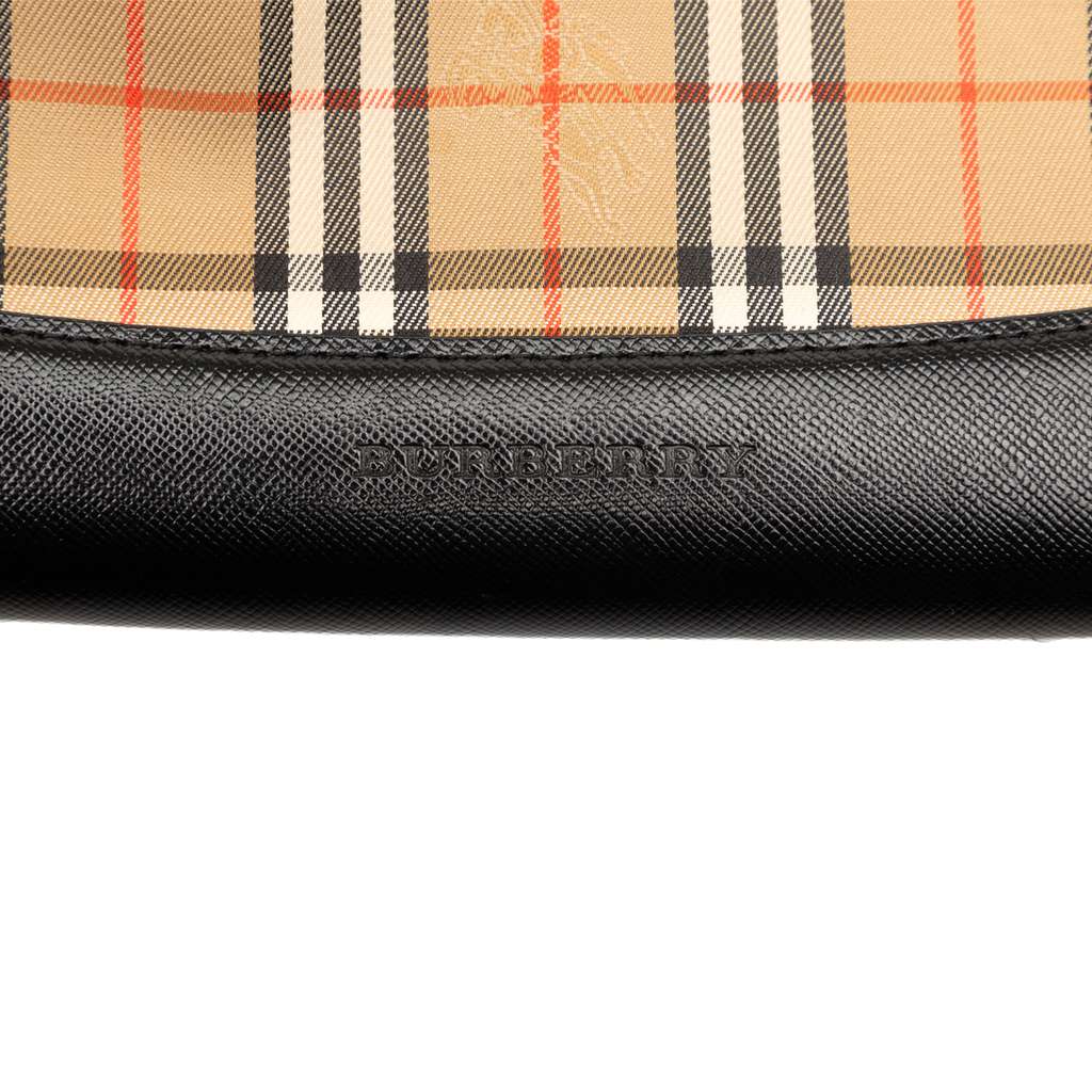 Burberry Haymarket Check Canvas Shoulder Bag - 5