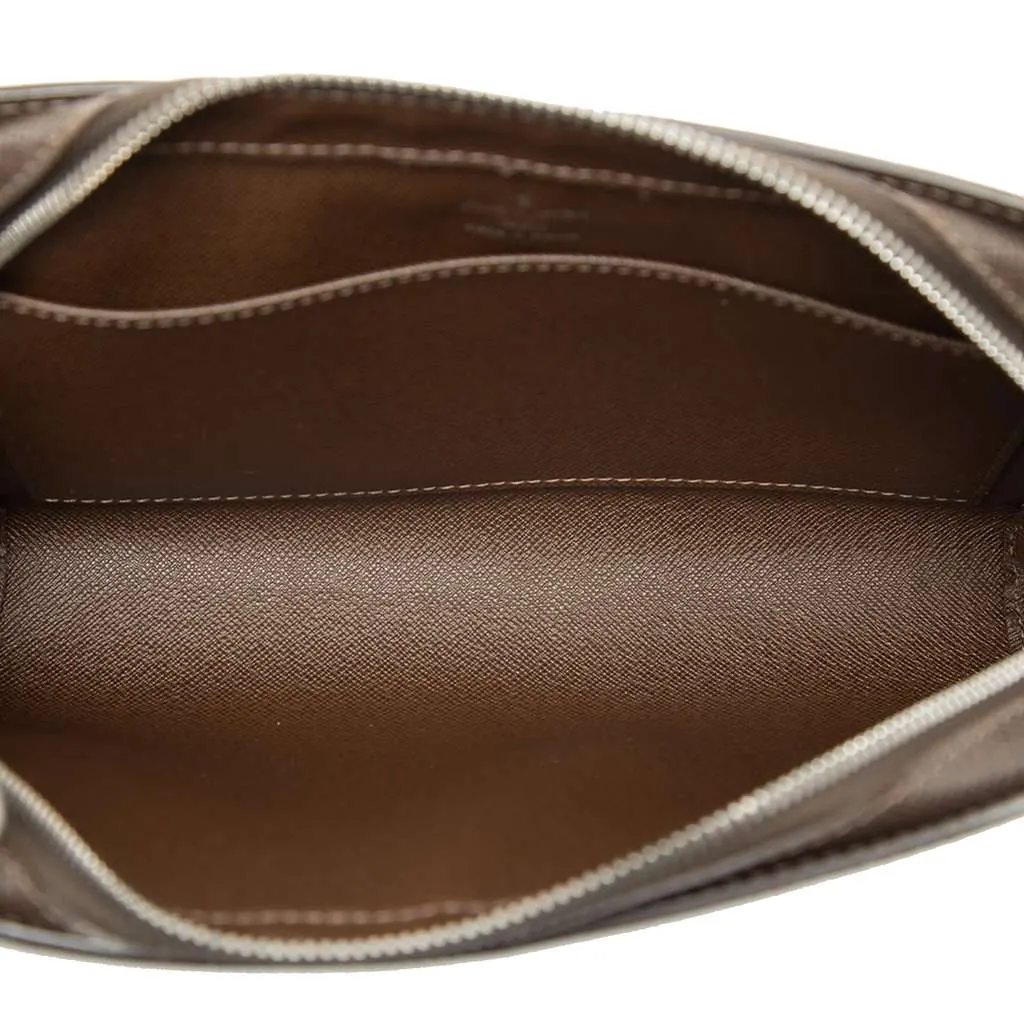 Louis Vuitton Taiga Pochette Baikal Brown Leather Good - Model View