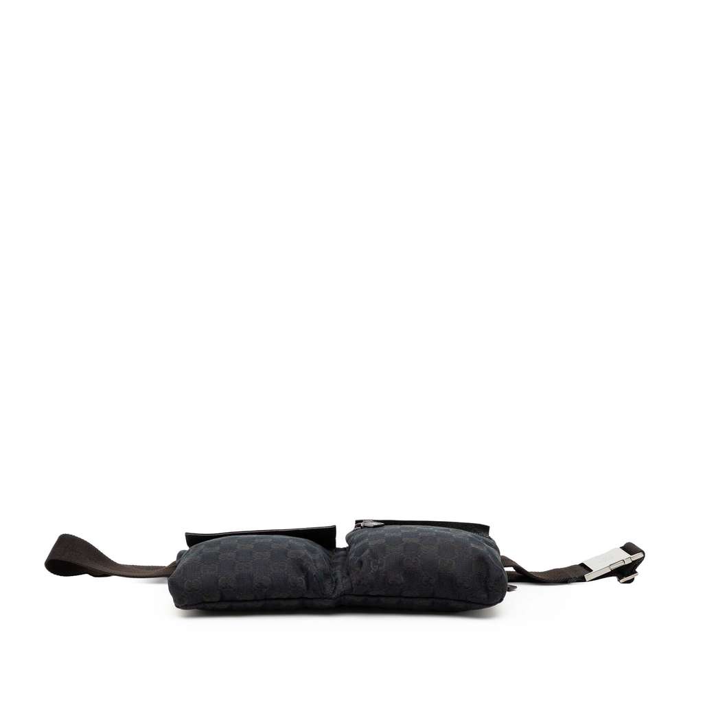 Gucci GG Canvas Double Pocket Belt Bag - 3