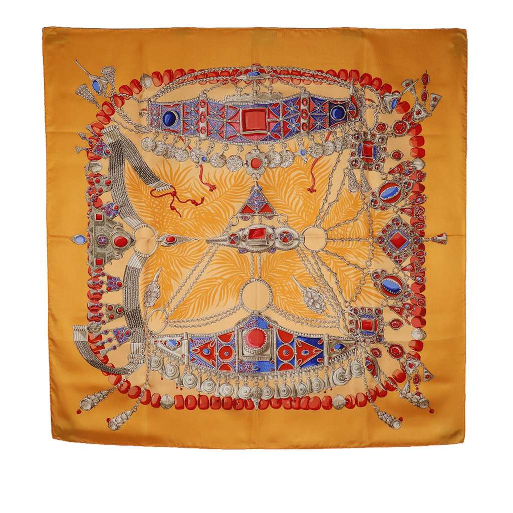Hermès Terres Precieuses Silk Scarf 90