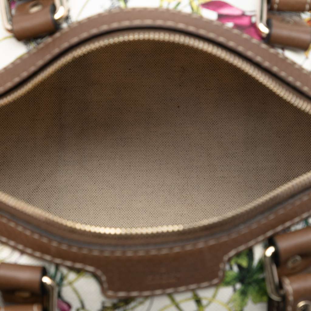 Gucci Medium Canvas Flora Joy Boston Bag - 4