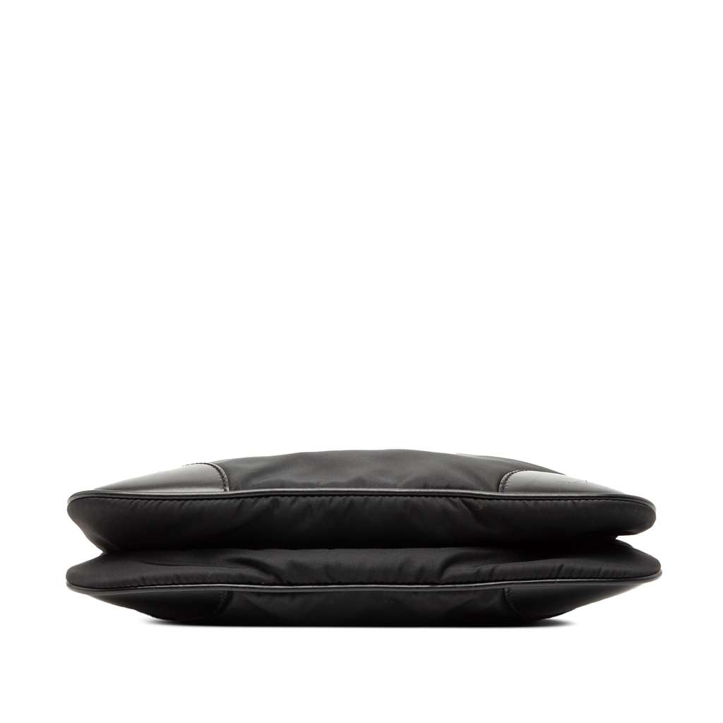 Prada Leather Trimmed Tessuto Zip Top Crossbody - 3