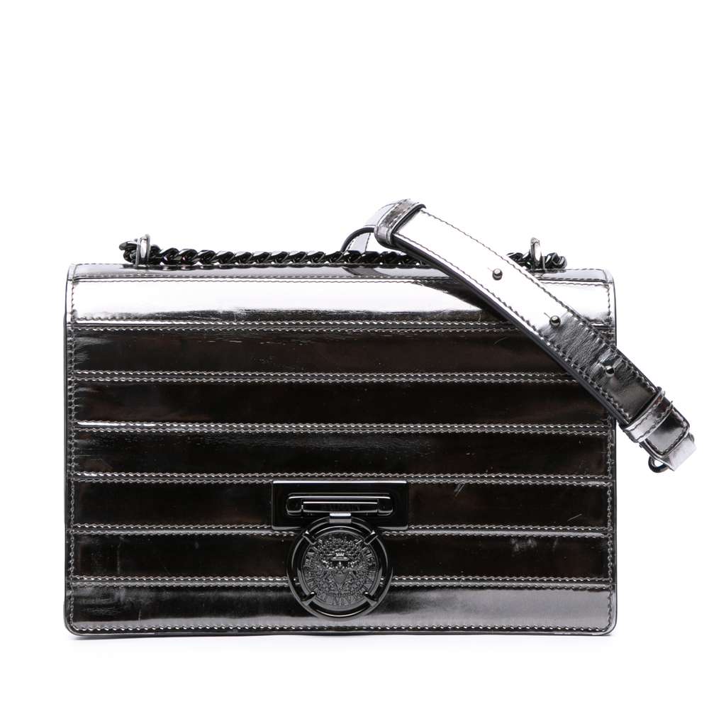 Balmain Patent Mariniere Flap