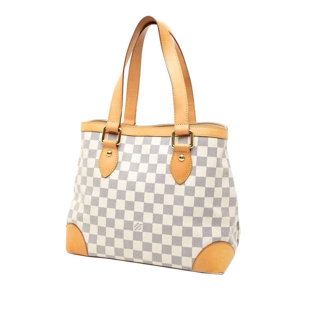 Louis Vuitton Damier Azur Hampstead PM White Very good - Back View