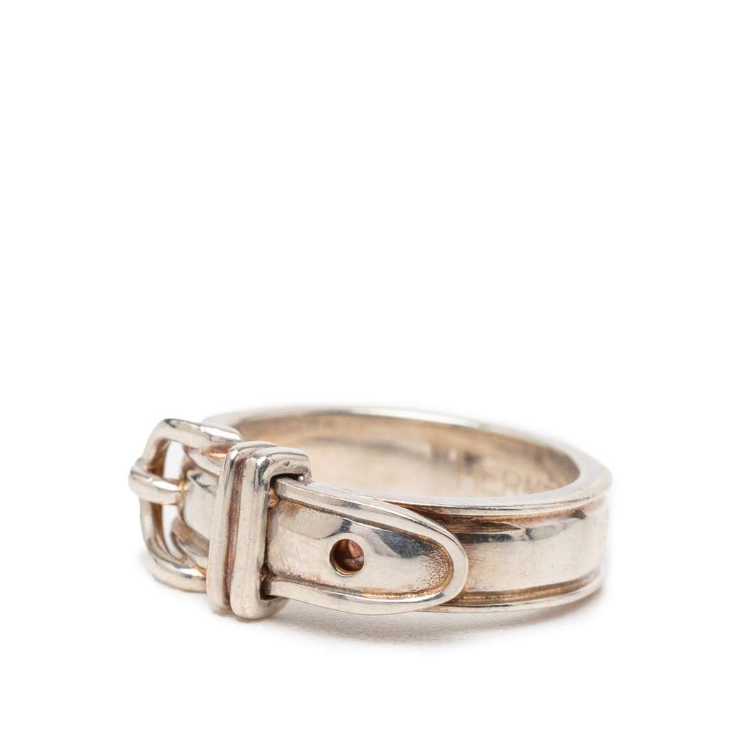 Hermès Sterling Silver Ceinture Buckle Ring - 2