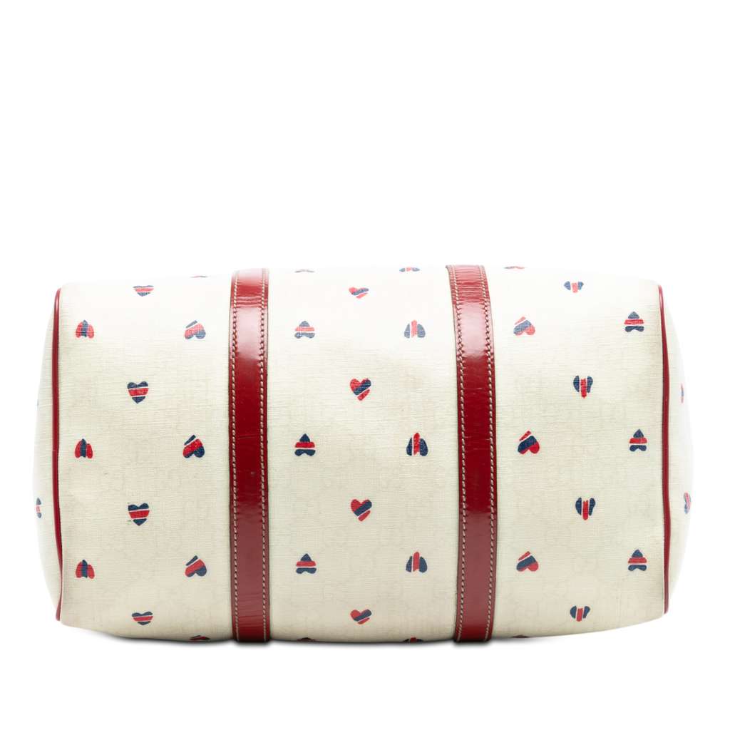 Gucci Medium GG Supreme Hearts Joy Boston Bag - 3