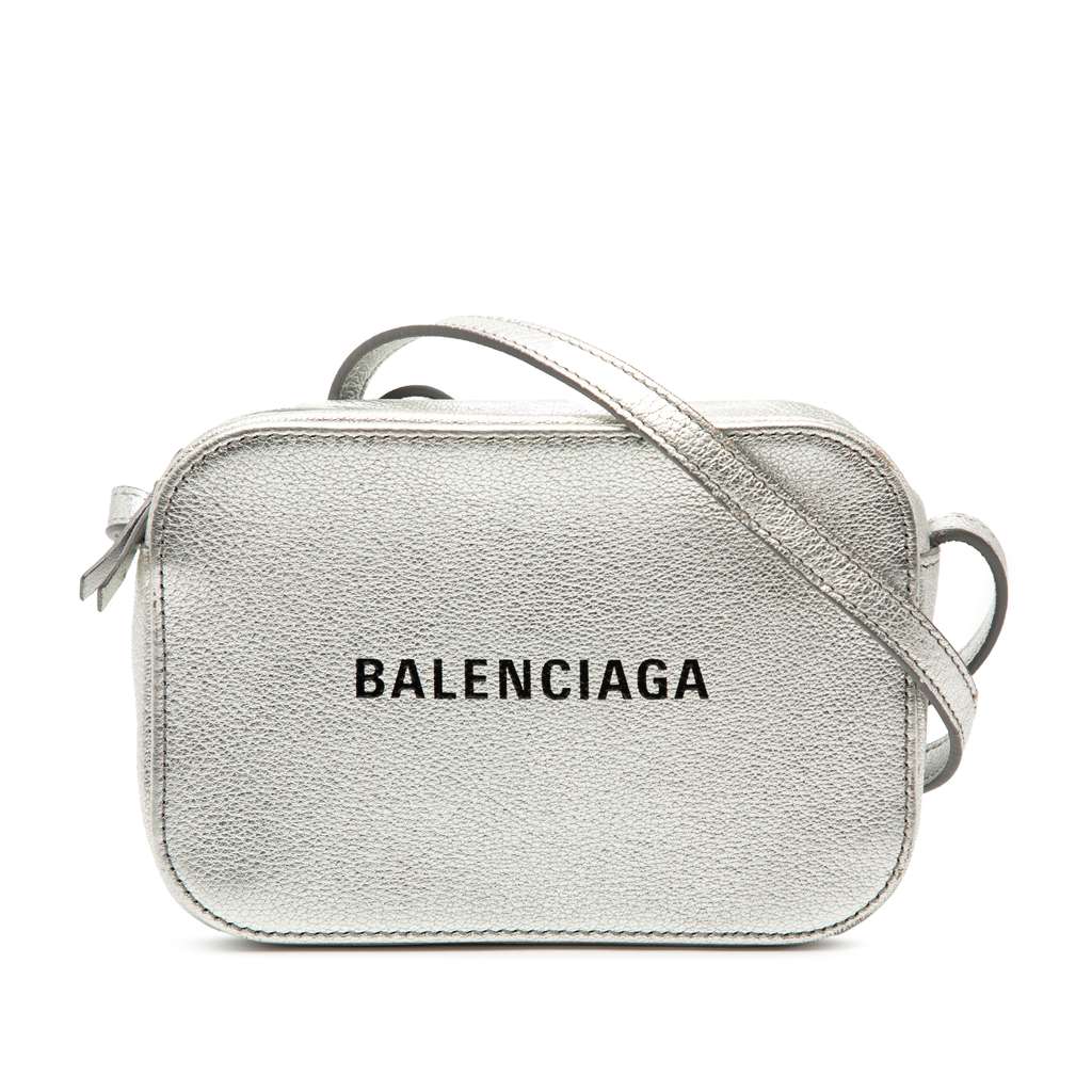 Balenciaga XS Metallic Leather Everyday Camera Bag