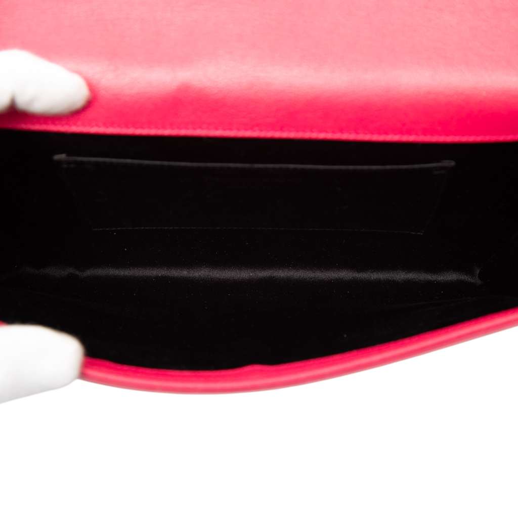 Saint Laurent Large Leather Belle De Jour Clutch - 4