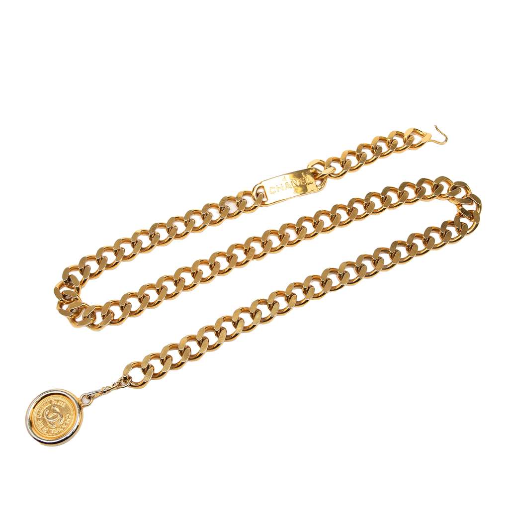 Chanel CC Gold Plated Medallion Chain Belt