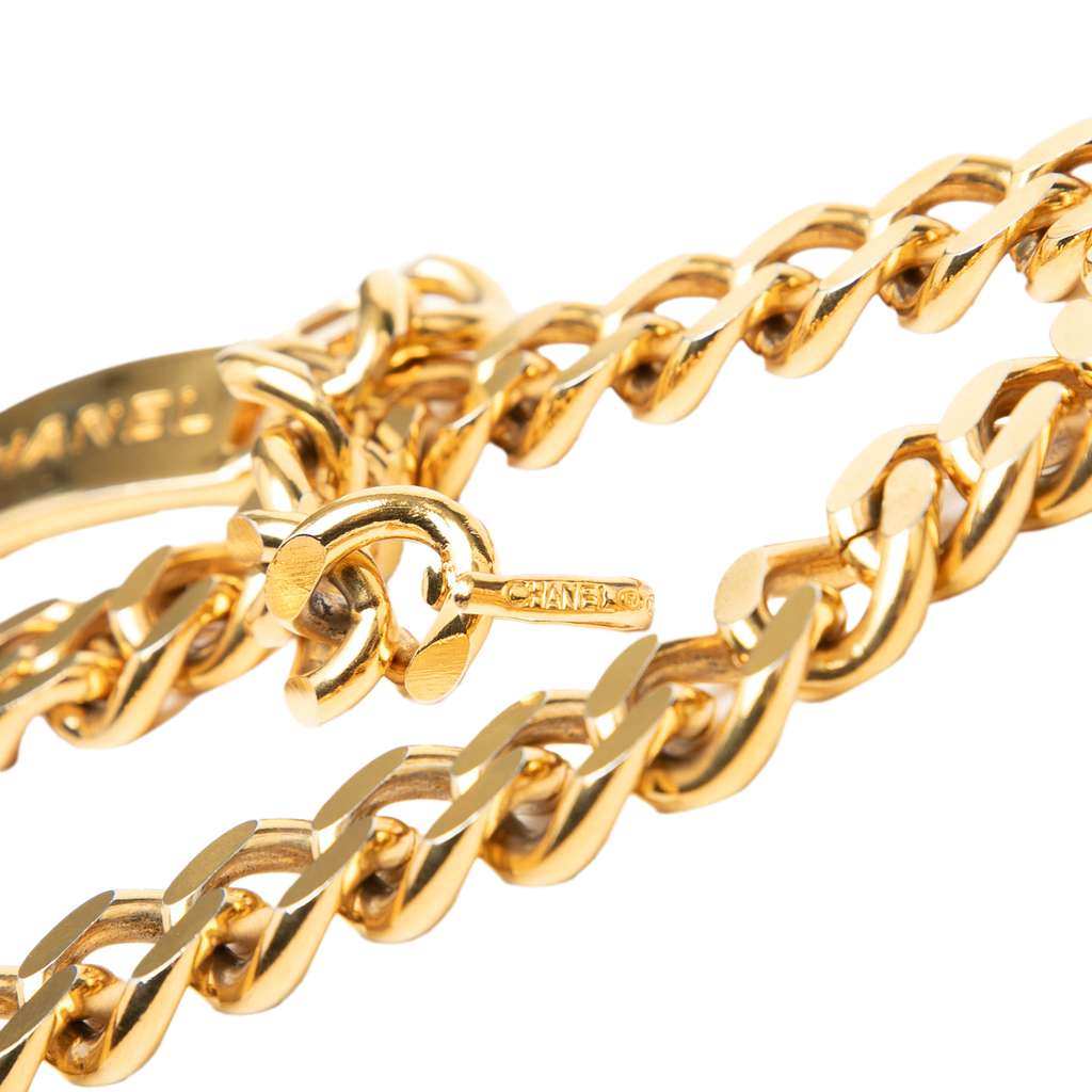 Chanel CC Gold Plated Medallion Chain Belt - 4
