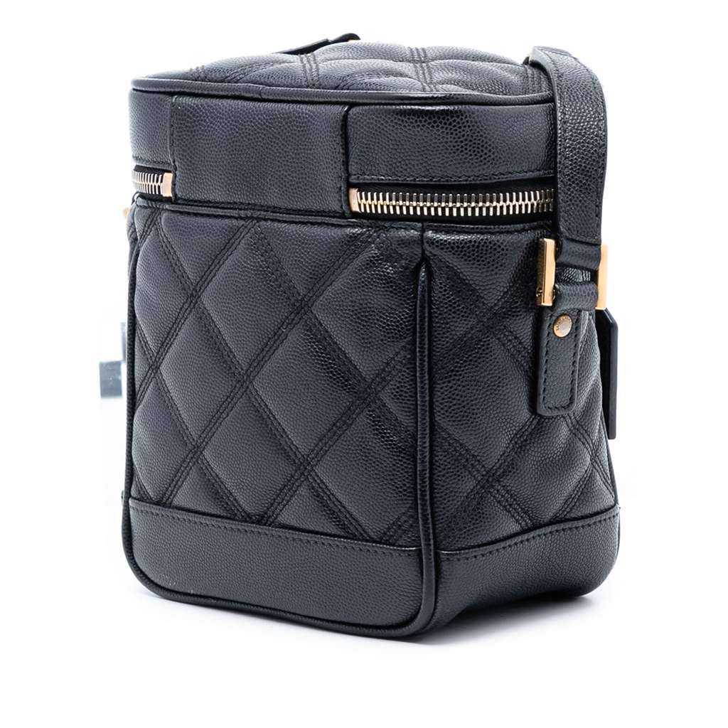 Saint Laurent Grain de Poudre Quilted 80s Vanity Bag - 2