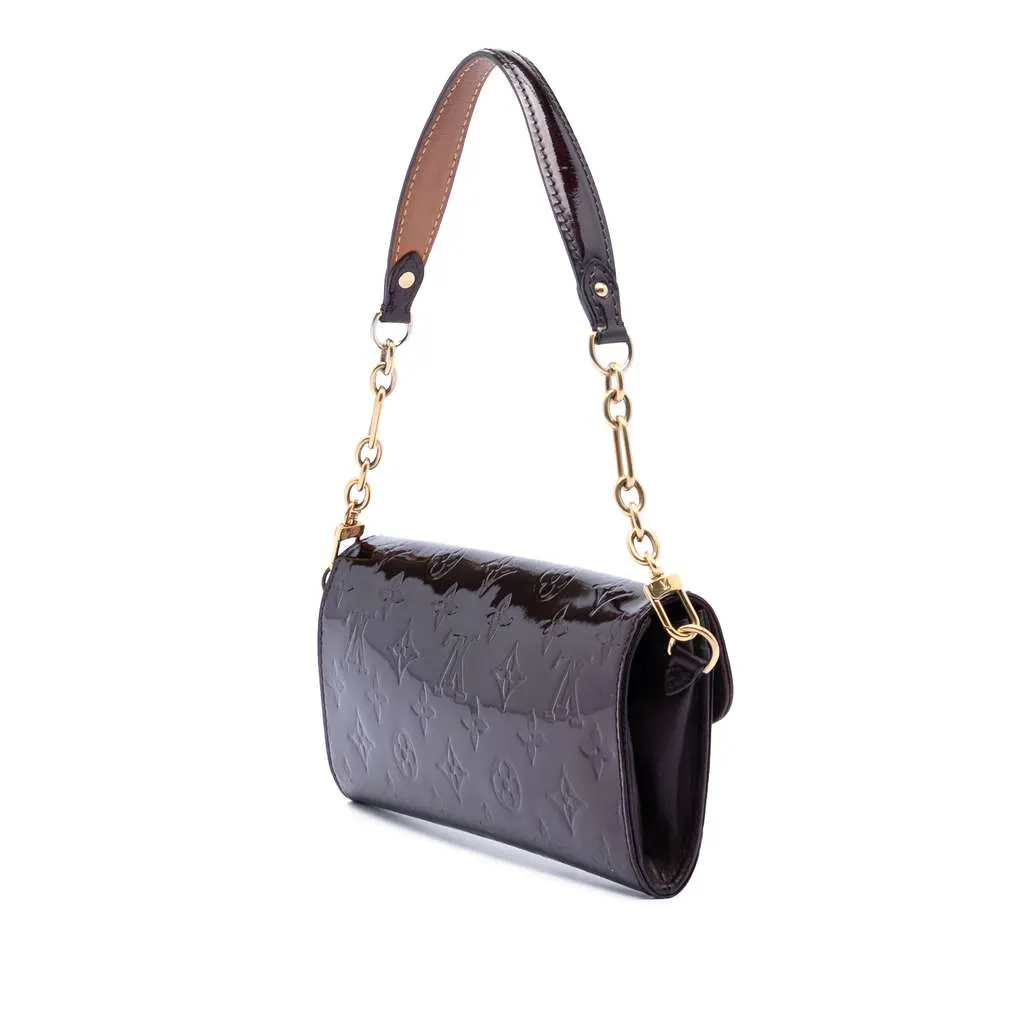 Louis Vuitton Monogram Vernis Sunset Boulevard Purple Leather Very good - Back View