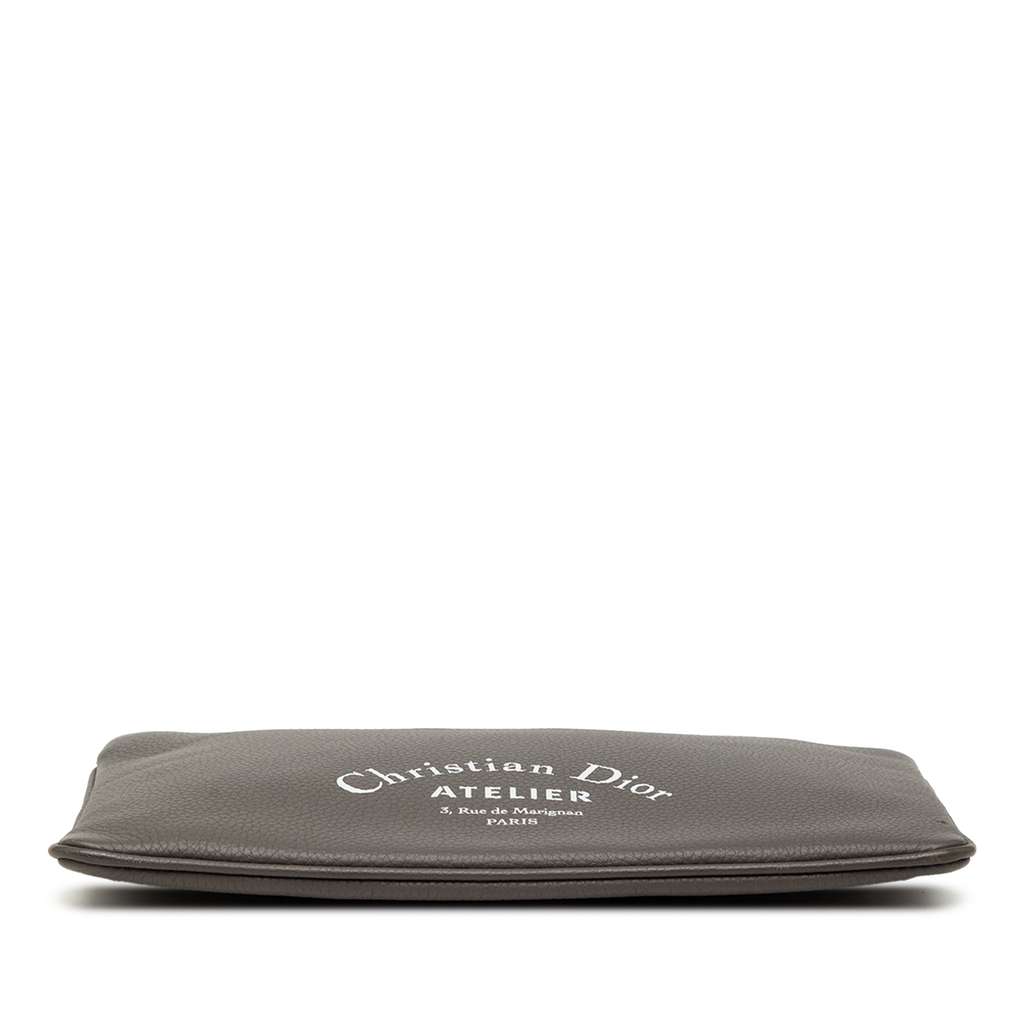 Dior Grained Calfskin Atelier Clutch - 3