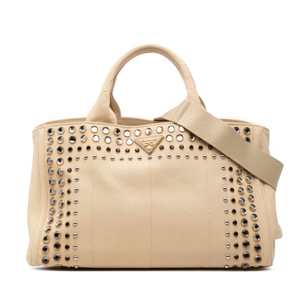 Prada Canvas Canapa Bijoux Satchel