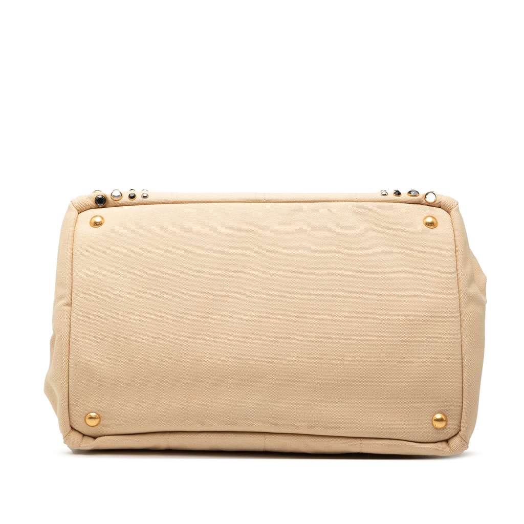 Prada Canvas Canapa Bijoux Satchel - 3