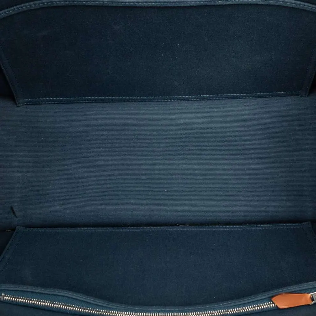Hermès Toile Cabag Elan PM Blue Canvas Very good - Model View