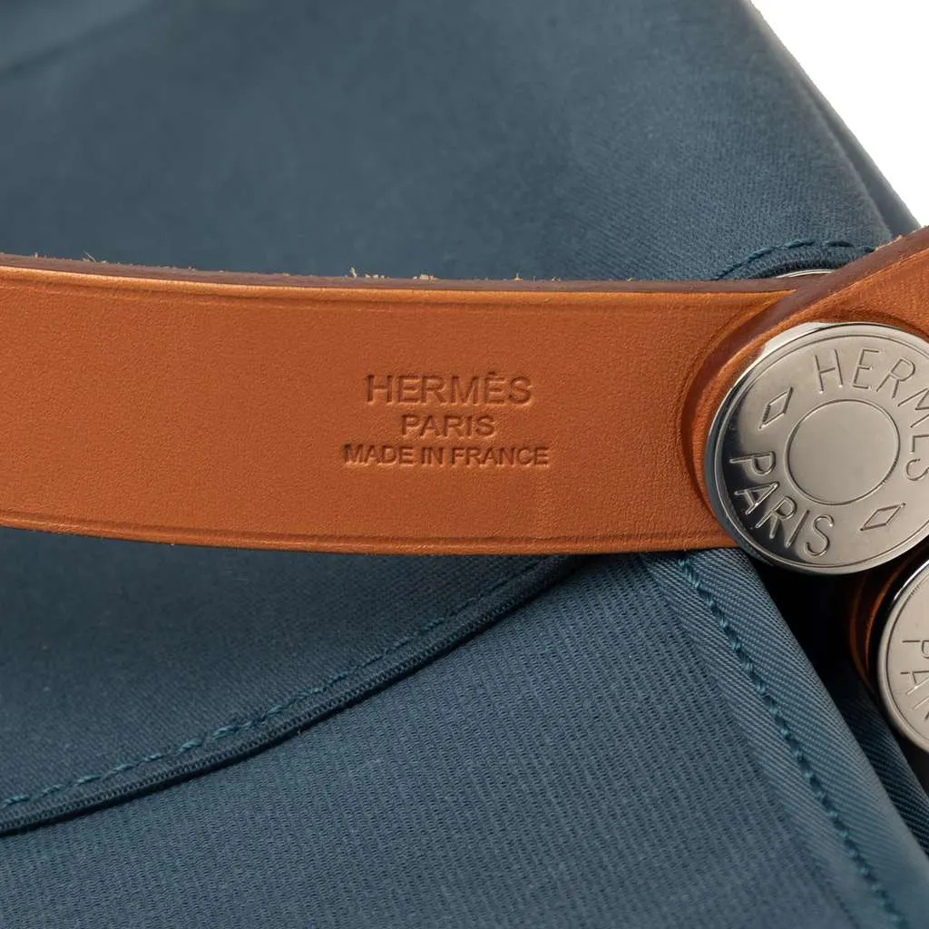 Hermès Toile Cabag Elan PM Blue Canvas Very good - Box View