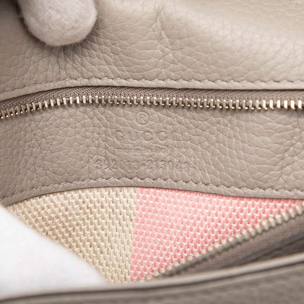 Gucci Medium Leather Bamboo Daily Satchel - 5