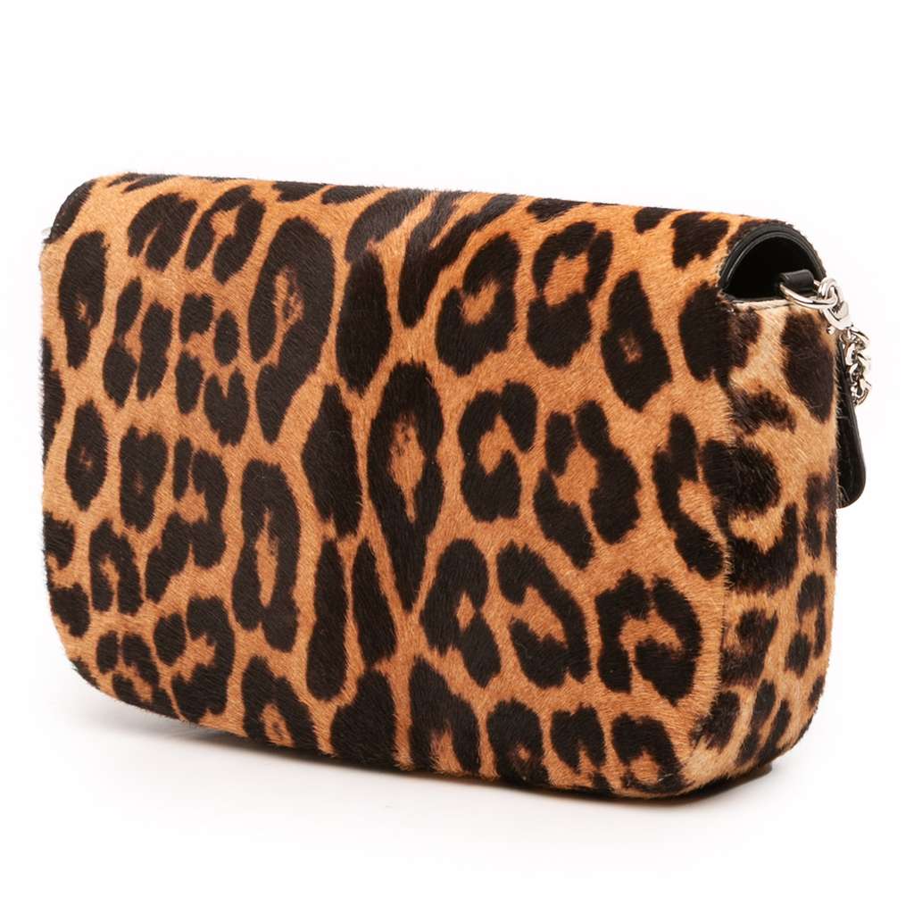Dior Leopard Print Pony Hair Miss Dior Chain Flap - 2