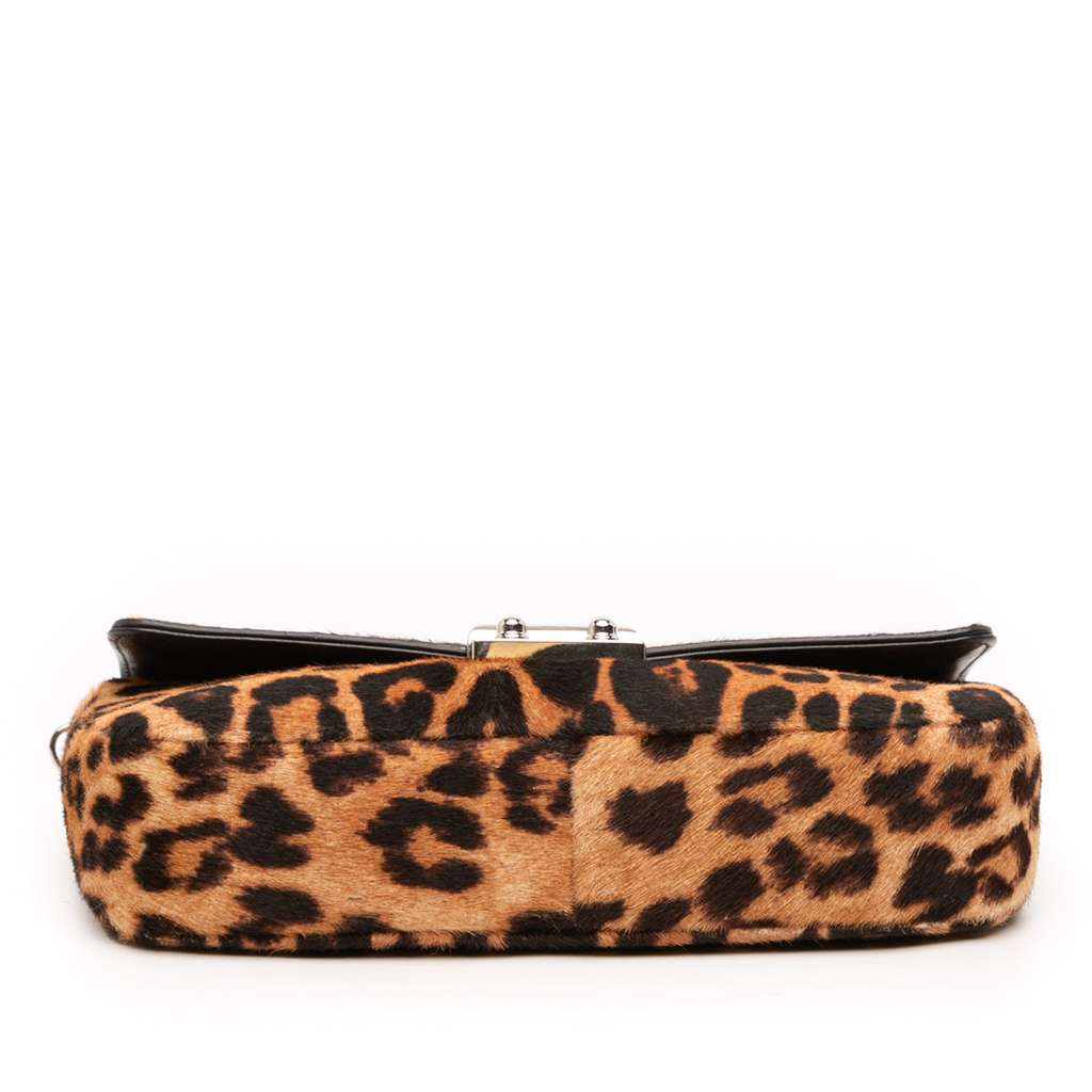 Dior Leopard Print Pony Hair Miss Dior Chain Flap - 3