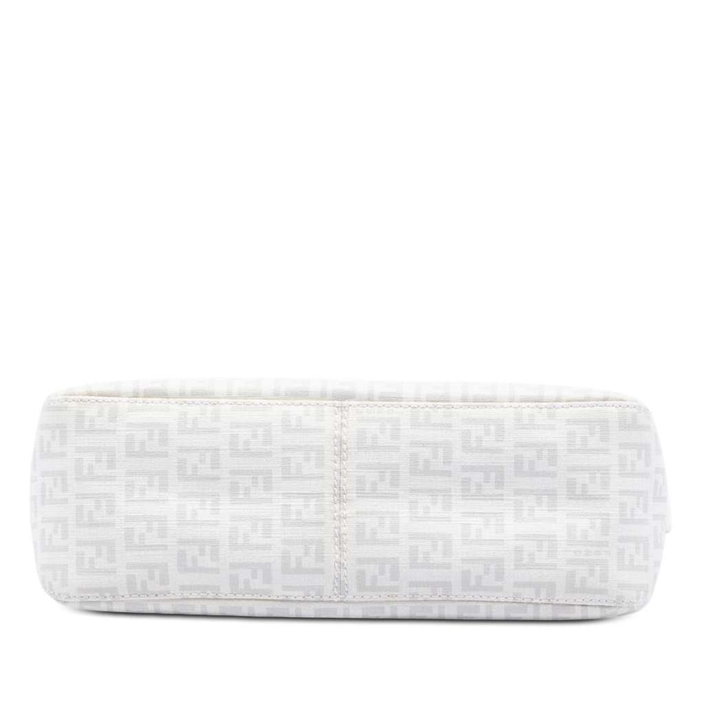 Fendi Zucchino Spalmati Double Flap Chain Shoulder Bag - 3