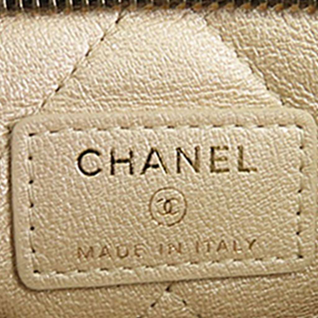 Chanel Shiny Lambskin Pearl Clutch With Chain - 5