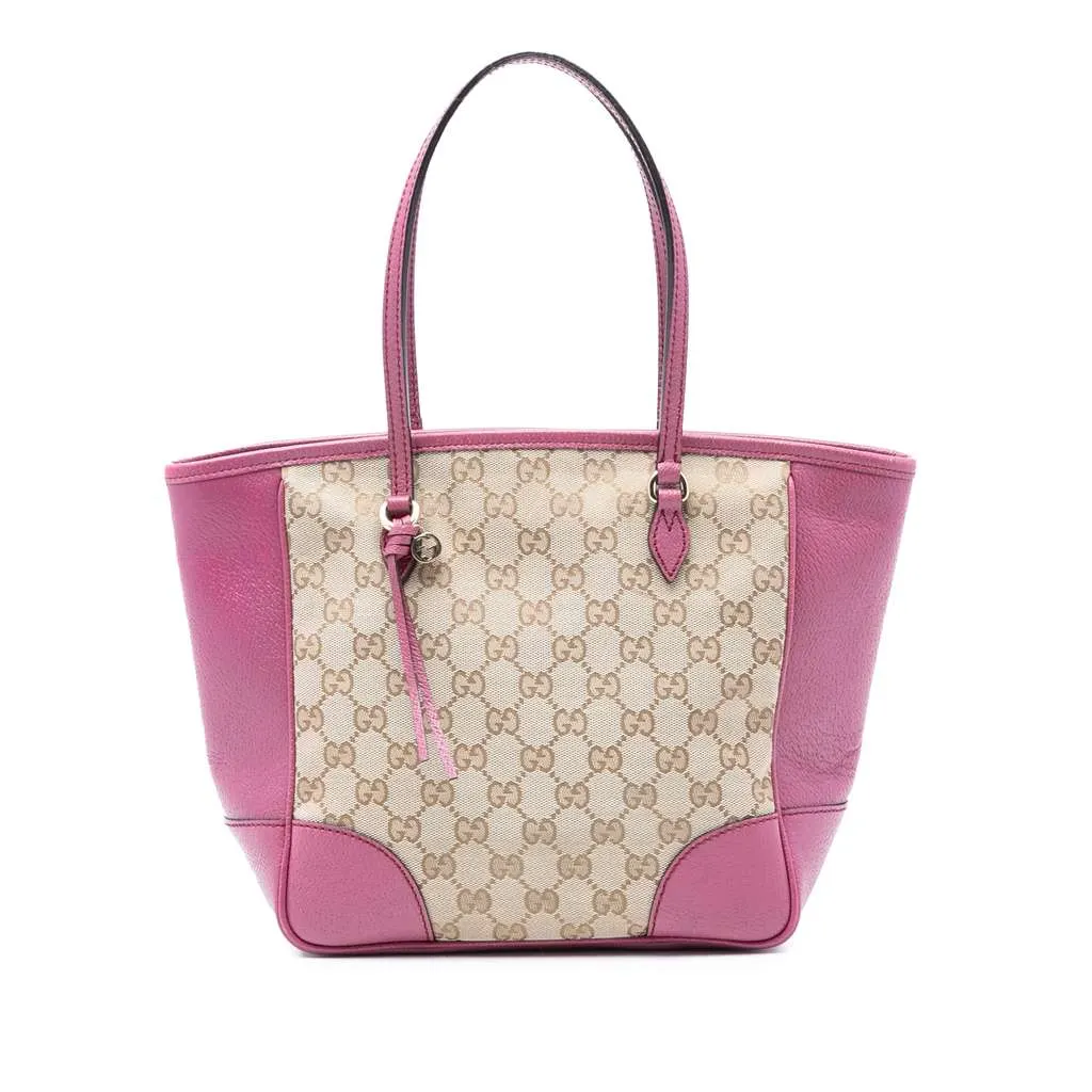 Gucci GG Canvas Bree Tote Brown Canvas Very good - Front View