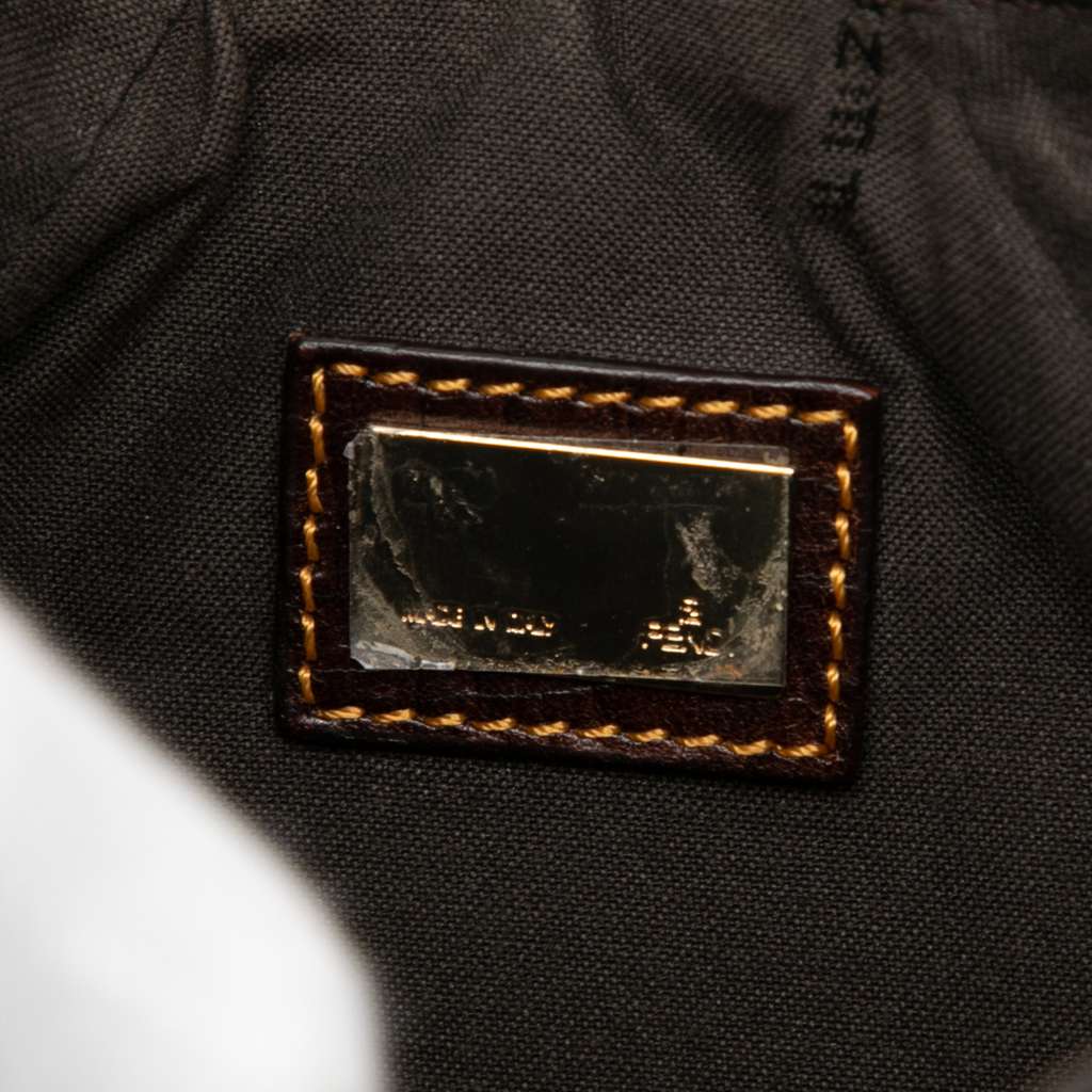 Fendi Zucchino Coated Canvas Pochette - 5