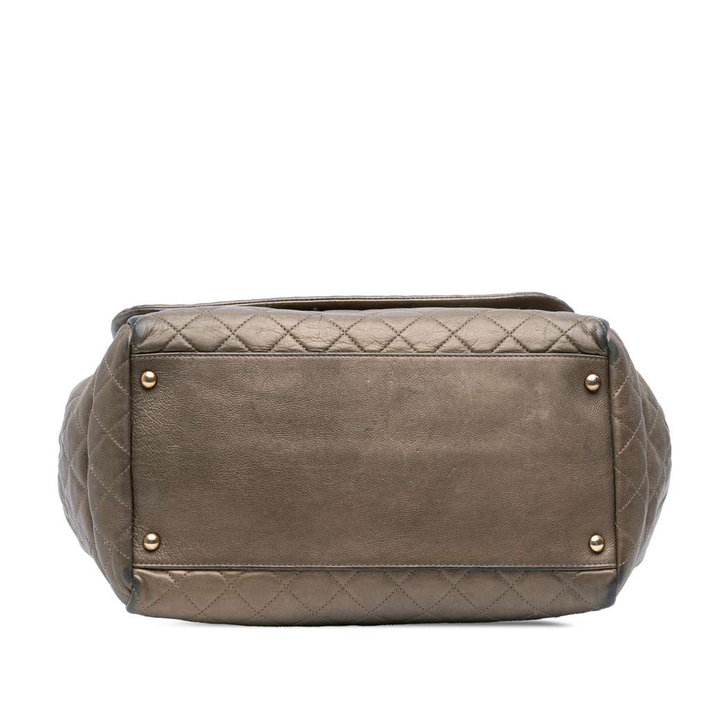 Chanel Large Quilted Metallic Calfskin Istanbul Accordion Flap - 3
