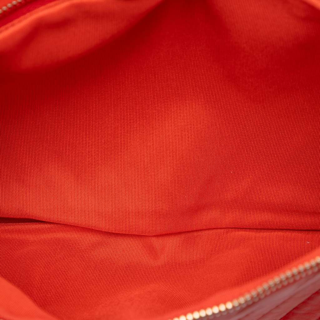 Chanel CC Chevron Lambskin Fold Over Clutch - 4