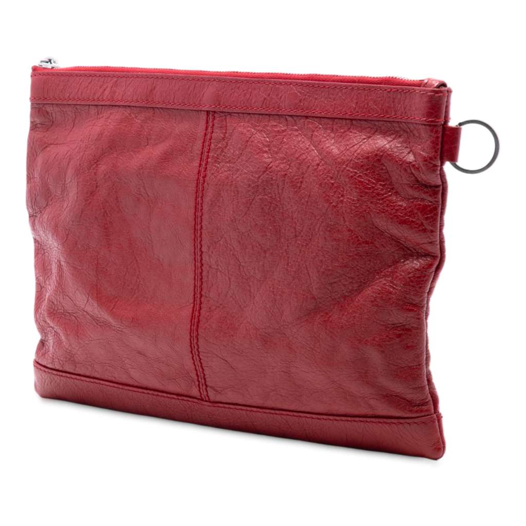Balenciaga Lambskin Motocross Classic Clip M Clutch - 2