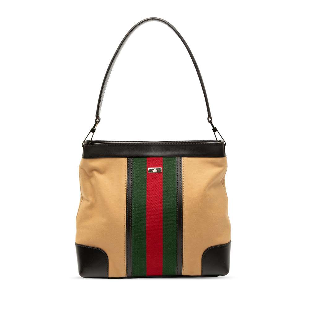 Gucci Canvas Web Shoulder Bag