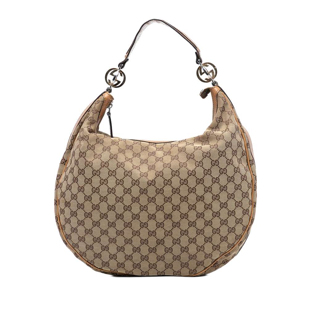 Gucci Large GG Canvas Twins Hobo