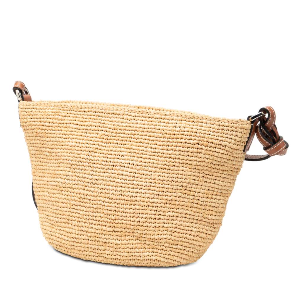 Loewe Paulas Ibiza Anagram Raffia Pochette Crossbody - 2