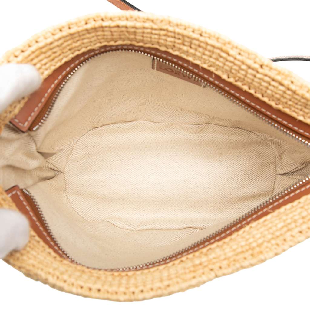 Loewe Paulas Ibiza Anagram Raffia Pochette Crossbody - 4