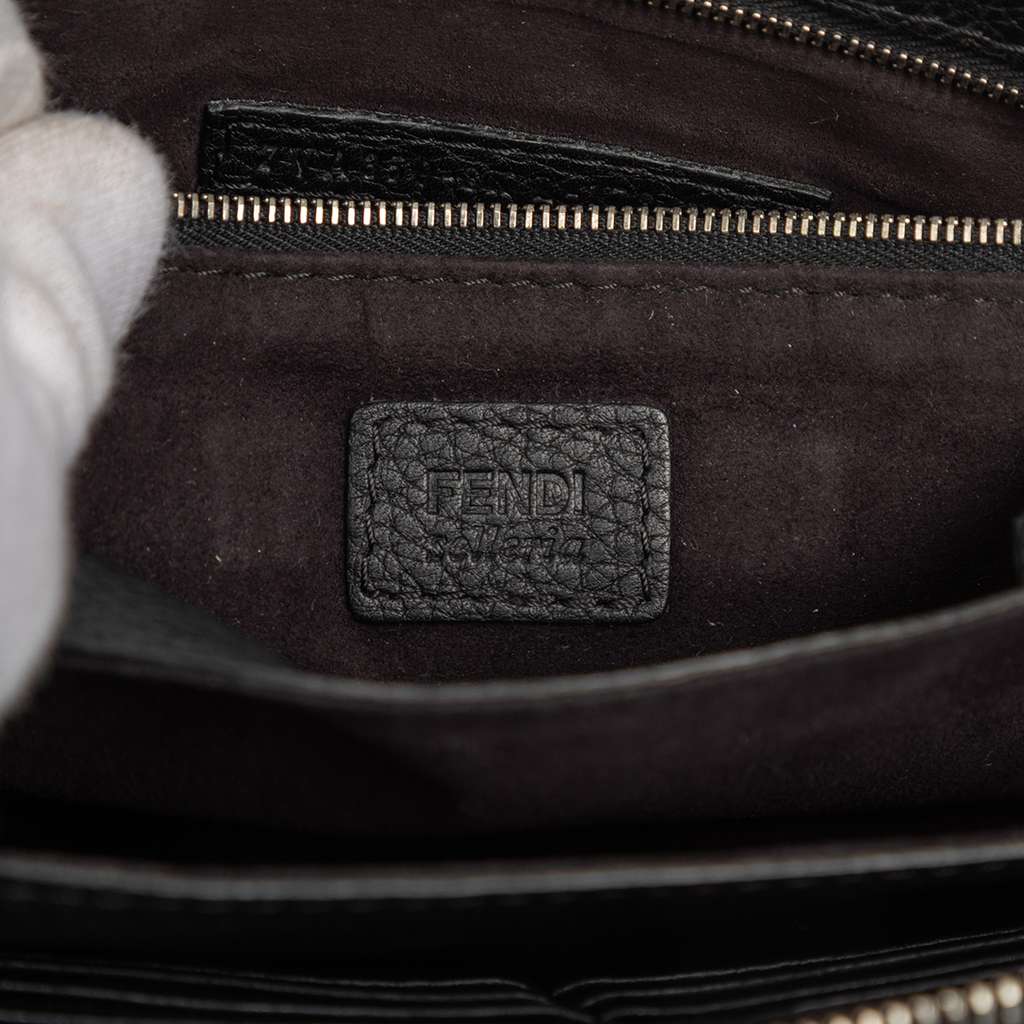 Fendi Leather Selleria Monster Clutch - 5