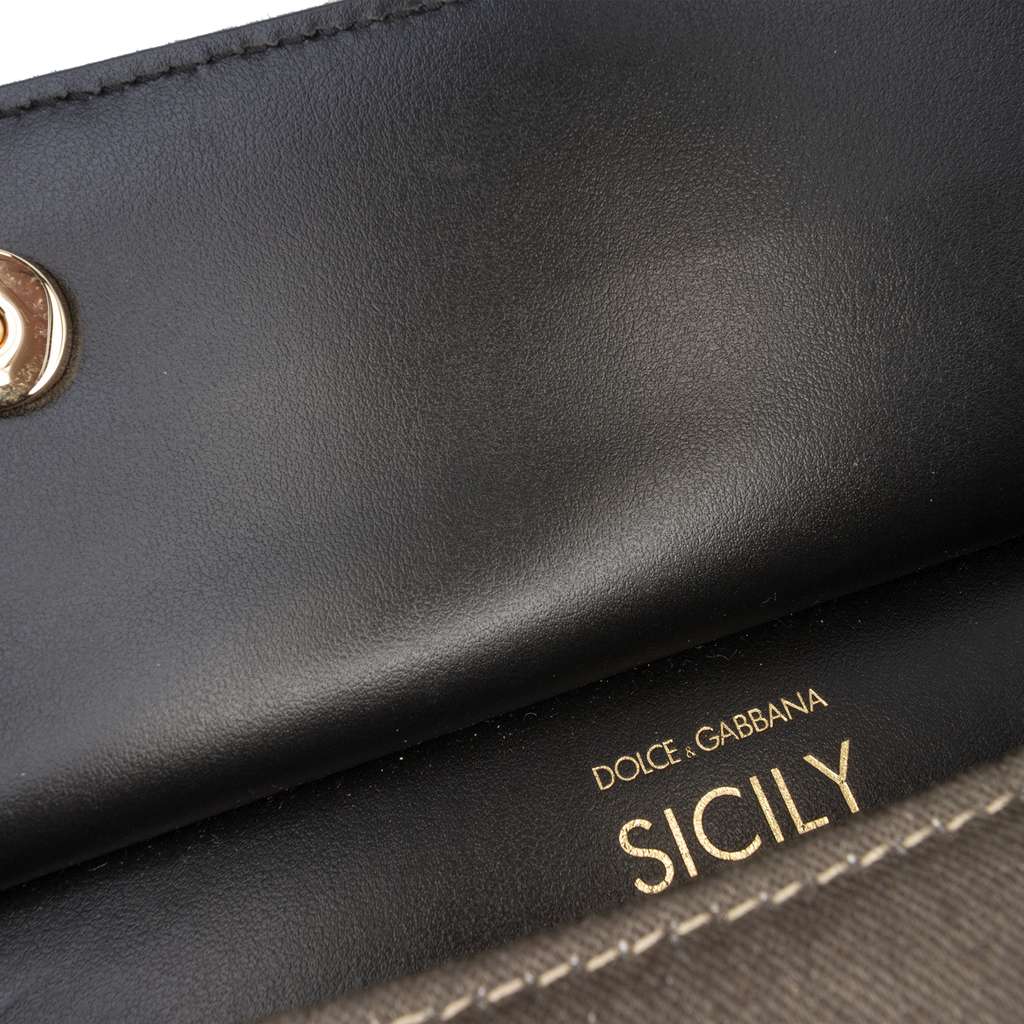 Dolce & Gabbana Camouflage Canvas Miss Sicily Satchel - 5