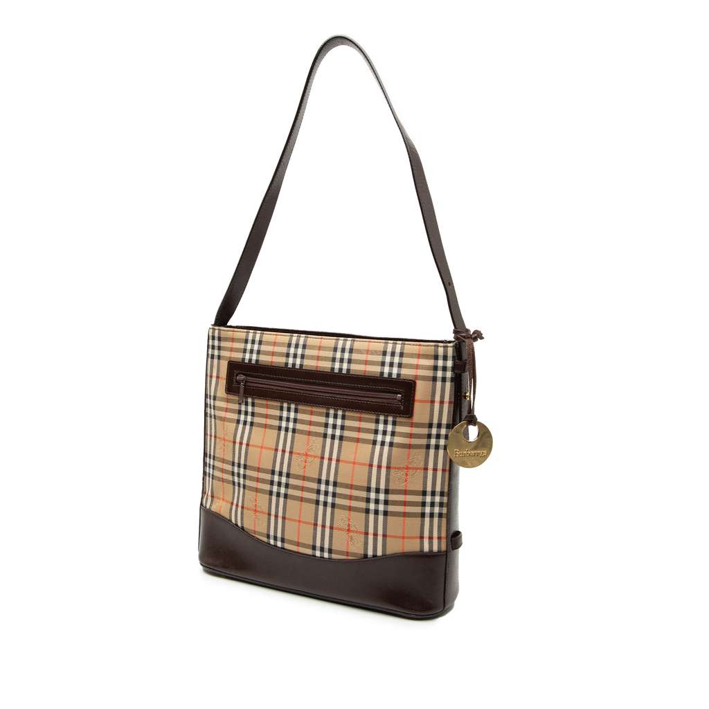Burberry Haymarket Check Canvas Shoulder Bag - 2