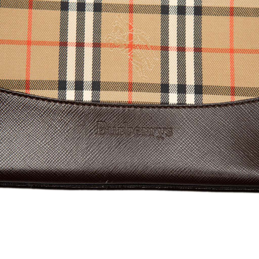 Burberry Haymarket Check Canvas Shoulder Bag - 5