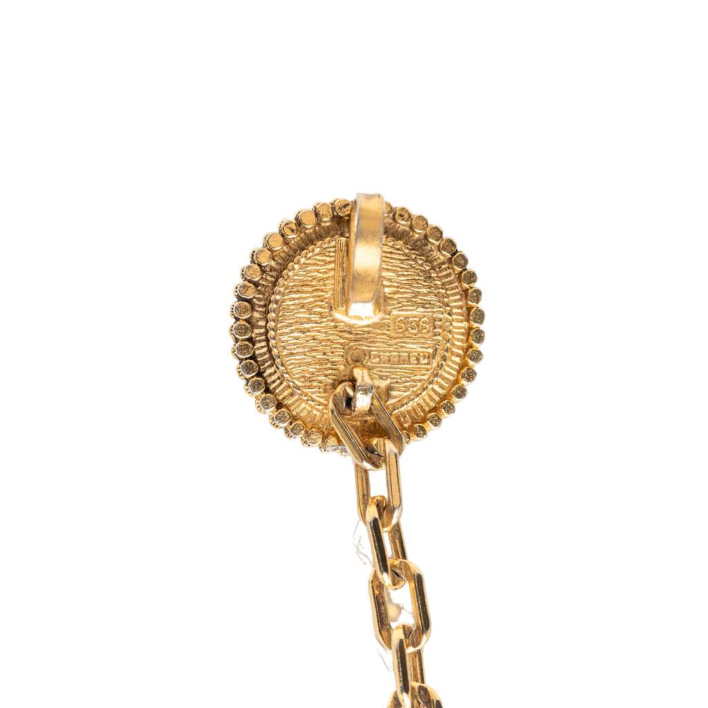 Chanel Gold Plated CC Medallion Chain Belt - 4