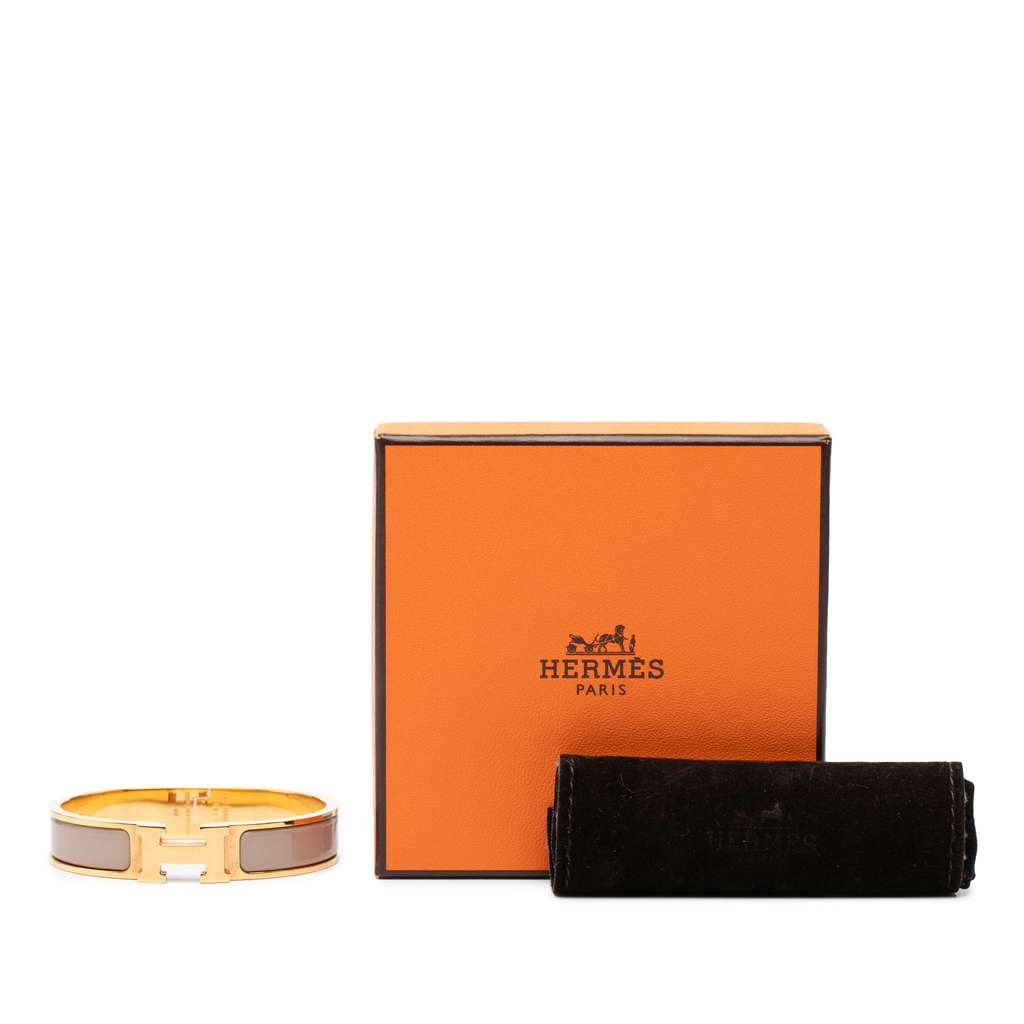 Hermès Narrow Enamel Clic H Bracelet PM - 5
