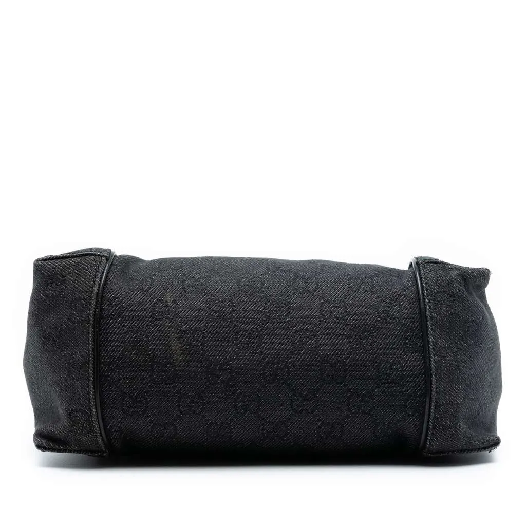 Gucci GG Denim Handbag Black Denim Very good - Inside View