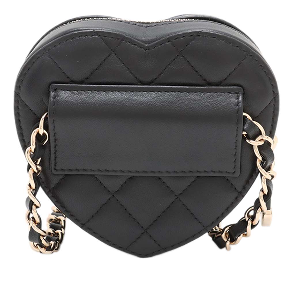 Chanel Mini Lambskin CC in Love Heart Belt Bag - 4