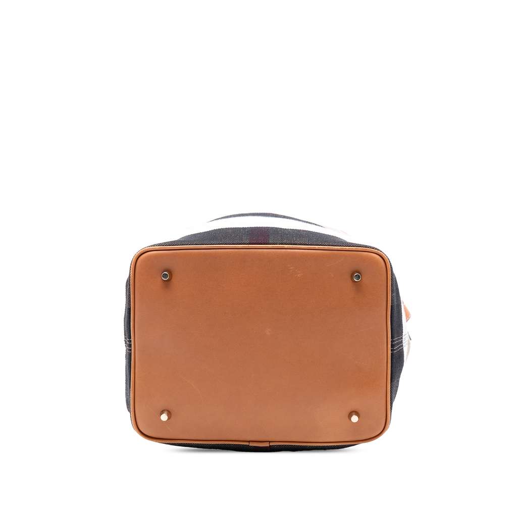 Burberry Medium Mega Check Canvas Ashby Bucket Bag - 3