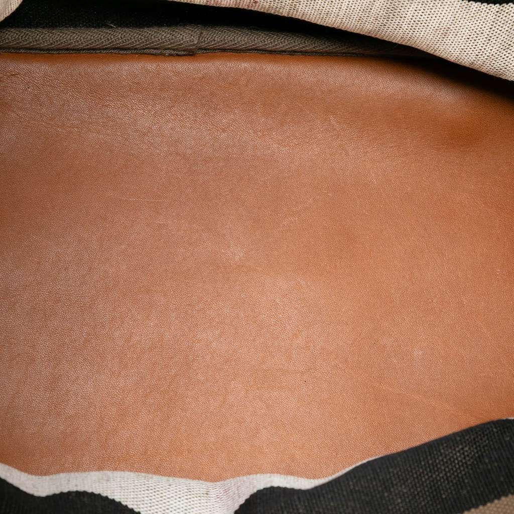 Burberry Medium Mega Check Canvas Ashby Bucket Bag - 4